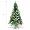 Árvore de Natal Alta Artificial / Sintética e Decorada c/240cm Oslo Descontos