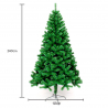 Árvore de Natal Artificial Clássica Tradicional Alta 240cm Helsinki Oferta