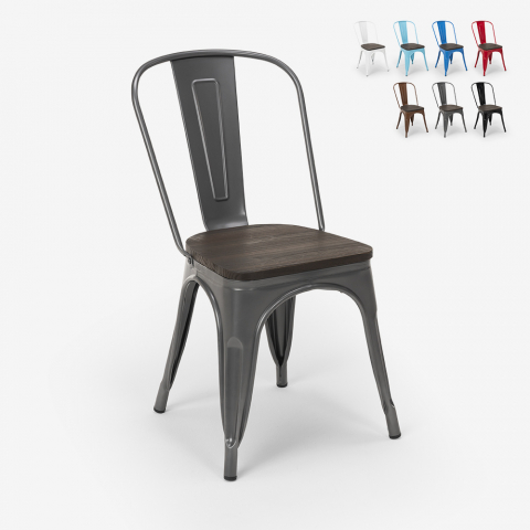 Cadeiras para Café Cozinha e Bar Uso intensivo Steel Wood Promoção