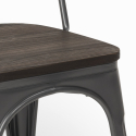 Cadeiras para Café Cozinha e Bar Uso intensivo Steel Wood 