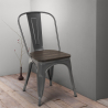 Cadeiras para Café Cozinha e Bar Uso intensivo Steel Wood Escolha