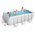 Piscina Bestway Power Steel 56456 estrutura rectangular 412x201x122cm