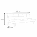 Sofá-cama 2 lugares em Pele sintética Moderno Elegante Pequeno Topazio Joy Compra