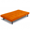 Sofá-cama 2 lugares Elegante Resistente Prático Confortável Pequeno Giada 