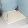 Base de Duche quadrada Nivelada com o chão Resina Moderna Móveis casa de banho 80x80 Stone 