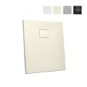 Base de Duche quadrada Nivelada com o chão Resina Moderna Móveis casa de banho 80x80 Stone 