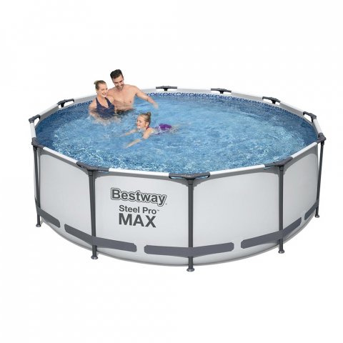 Bestway 56418 Steel Pro Max redondo acima da piscina 366x100cm