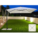 Guarda-sol Quadrado para Jardim com Luz LED e Painel solar integrado 3x3 Paradise Características
