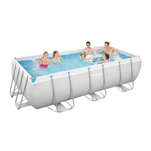 Bestway 5644 Piscina Retangular Super-Resistente 404x201x100cm, Power Steel  Promoção