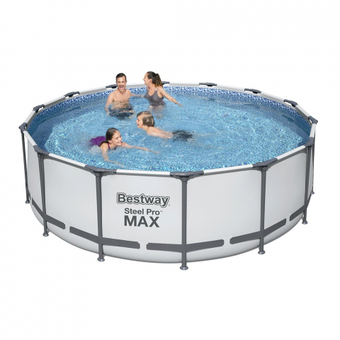 Bestway 5612X Steel Pro Max redondo piscina acima do solo desmontável 427x122cm