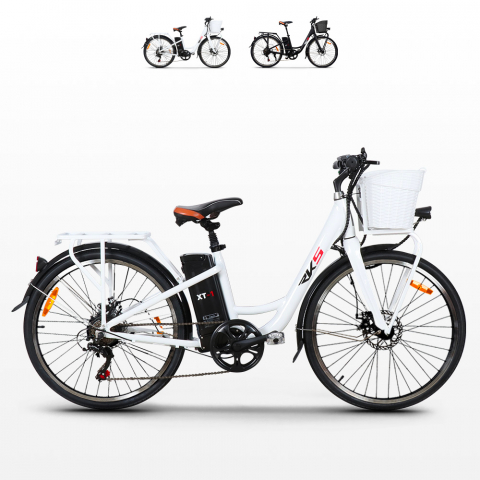 Ebike de bicicleta elétrica para mulher com cesto 250w rks shimano Xx1