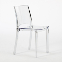 Conjunto de 18 Cadeiras transparentes Moderna Uso externo e interno B-Side  Oferta
