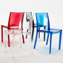 Conjunto de 18 Cadeiras transparentes Moderna Uso externo e interno B-Side  