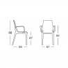 Cadeiras Modernas Confortáveis Profissionais Café Esplanada Scab Vanity Arm Saldos