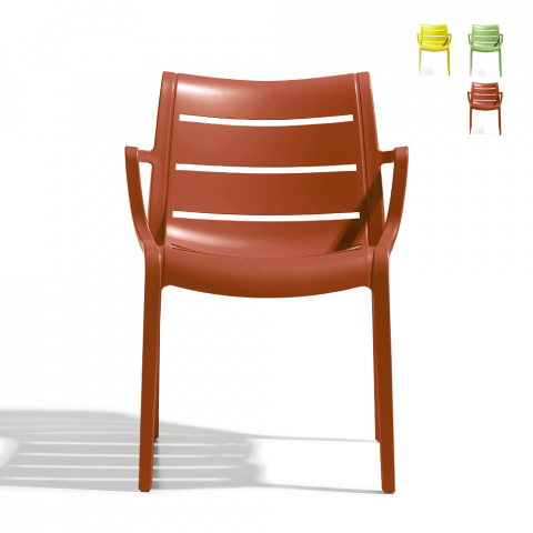 Cadeira bar com design moderno de cozinha e jardim Scab Sunset com braços