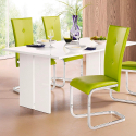 Mesa de jantar de design moderno em madeira 160x90cm Bologna Promoção