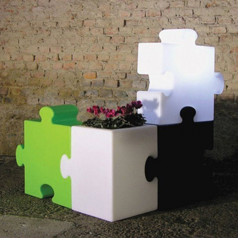 Candeeiro de pé modular design moderno contemporâneo Slide Puzzle Corner Promoção