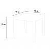 Mesa quadrada p/Bar ou jardim Espaços exteriores Resistente ao clima 90x90 Gruvyer Modelo
