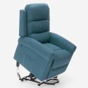 Cadeira de massagem Elétrica c/Aquecimento c/Rodas Relaxar Microfibra Victoria 