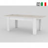 Mesa de console extensível 160-210x90cm de design moderno branco Jesi Long Venda