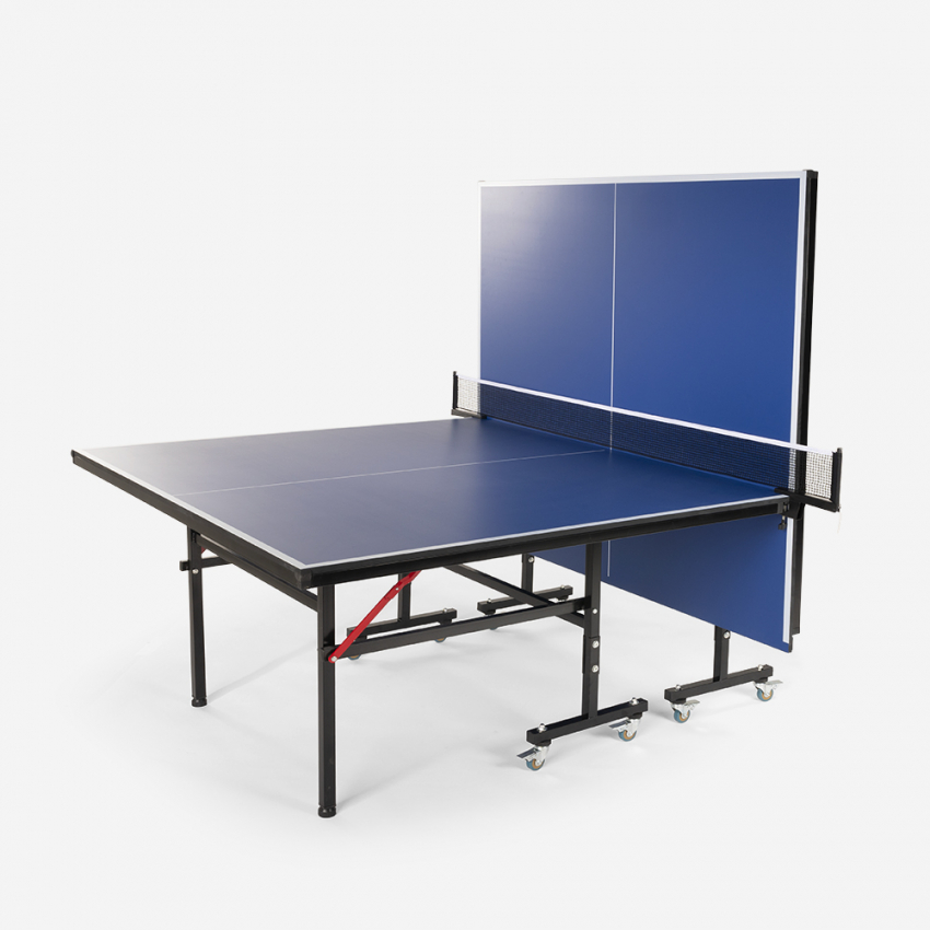 Mesa de Ping Pong Dobrável SPORTNOW (152 x 76 x 72 cm - Preto)