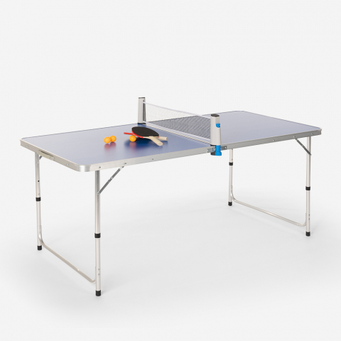 Mesa de Ping Pong Dobrável com Rodas para Interior e Exterio