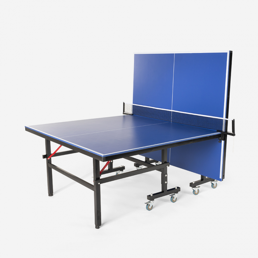 Mesa de Ping Pong Dobrável com Rodas para Interior e Exterio