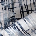 Tapete de Pêlo Curto Azul-cinza Artístico Moderno Elegante Double CEL001 Oferta