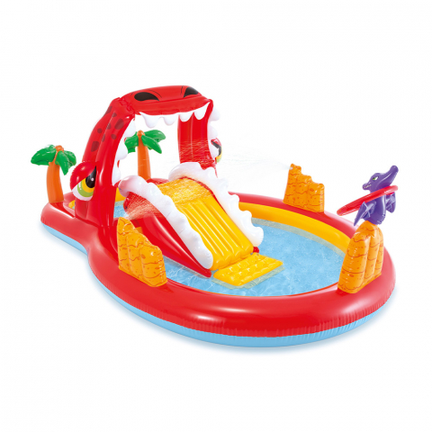 Intex 57160 Piscina Infantil Insuflável para Crianças, Happy Dino Play Center Promoção