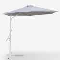 Guarda-chuva de 3 metros Elegante e Resistente em Aço Branco Anti UV Dorico Estoque