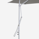 Guarda-chuva de 3 metros Elegante e Resistente em Aço Branco Anti UV Dorico Escolha