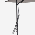 Guarda-chuva Preto Profissional de 3metros em Aço Hexagonal Dorico Noir Escolha