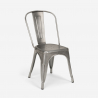 Cadeiras Vintage de Metal Aço Empilháveis Confortáveis Steel Old 