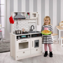 Cozinha Infantil Moderna de Brinquedo de Madeira com Luzes e Acessórios Home Chef Venda