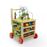 Carrinho Brinquedo de Madeira para Crianças pequenas c/Vários Jogos Magic Box Oferta