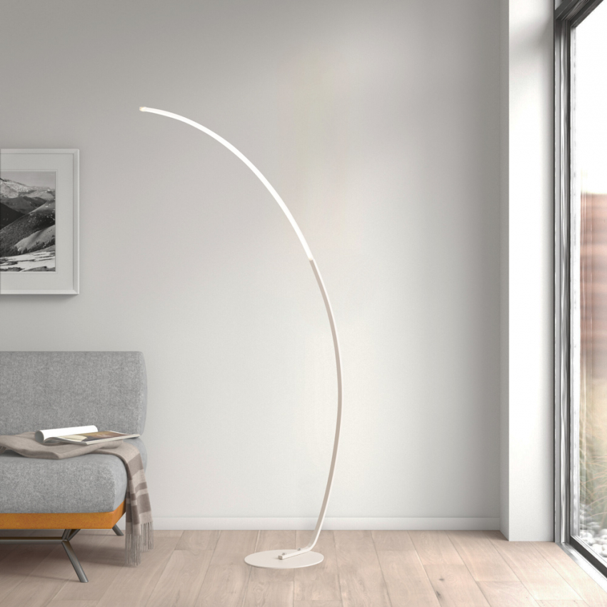 Mobiliário para home office: Lâmpada de chão LED de design minimalista moderno Rigel