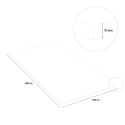 Tapete de ginástica 2x1m com absorção de choque e isolamento acústico Fit floor Modelo