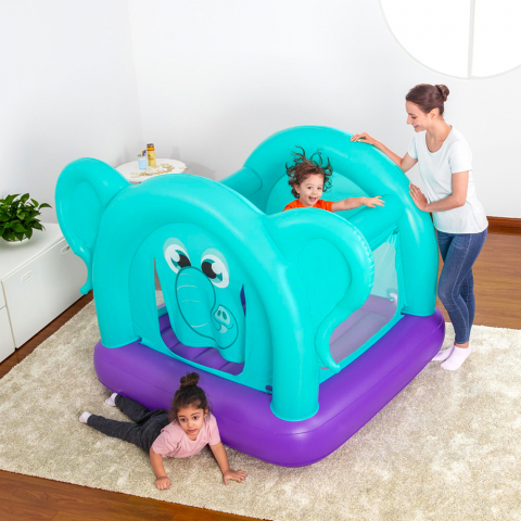 Trampolim elefante cama elástica inflável para horta infantil 52355 Bestway