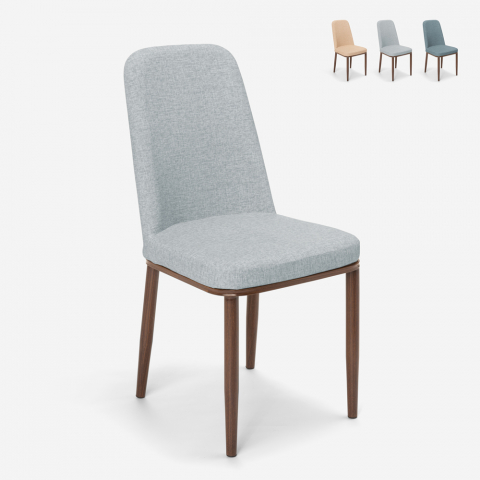 Cadeiras de tecido e metal para cozinha bar restaurante Davos