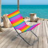 Cadeira de Praia Dobrável Portátil Multicolorida Rodeo Rainbow Venda