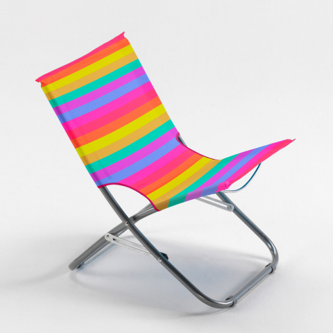 Cadeira de Praia Dobrável Portátil Multicolorida Rodeo Rainbow Promoção