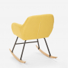Cadeira de Balanço Moderna em Tecido Patchwork Woodpecker 