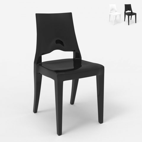 Cadeiras empilháveis ​​de design moderno para bar de cozinha restaurante Scab Glenda