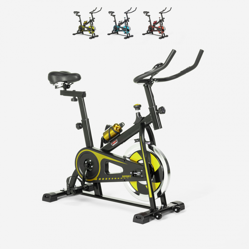 Bicicleta p/Exercício físico Fit bike Indoor c/Volante profissional 8kg Minerva 