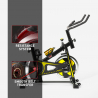 Bicicleta p/Exercício físico Fit bike Indoor c/Volante profissional 8kg Minerva 