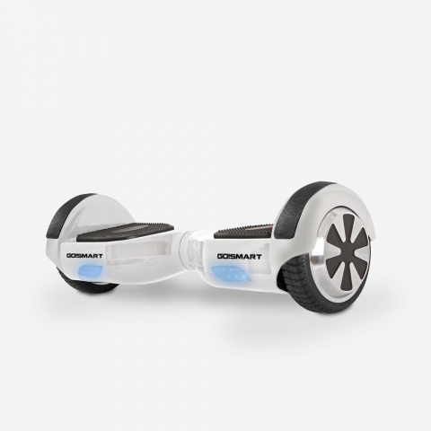 Hoverboard elétrico com rodas de 6,5 polegadas, motor de auto-equilíbrio 350 W com LED Go Smart