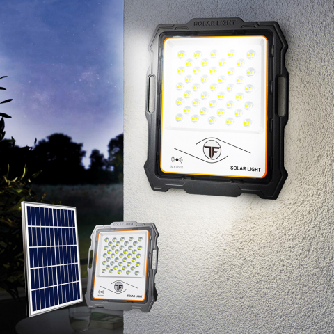 Painel solar de farol LED 100W portátil com controle remoto de 2000 lúmens Inluminatio M