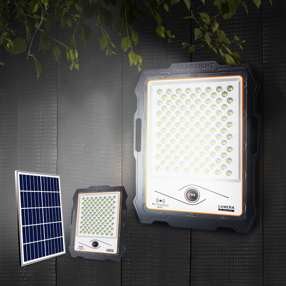 Refletor LED com câmera wi-fi de 300 W painel solar de 3000 lúmen Conspicio L