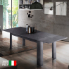 Mesa de jantar extensível 160-210x90cm console de design moderno Jesi Ardesia Venda