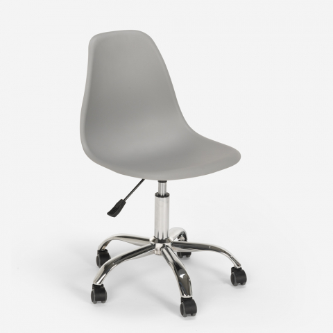 Cadeira de escritório com rodas giratórias, design eiffel moderno Wooden Roll
